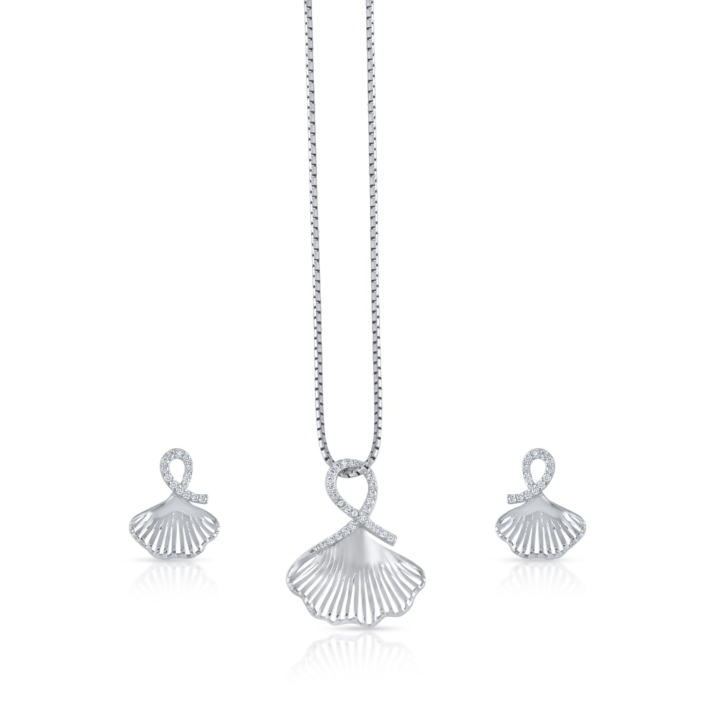 Silver Seashell Set Shavi