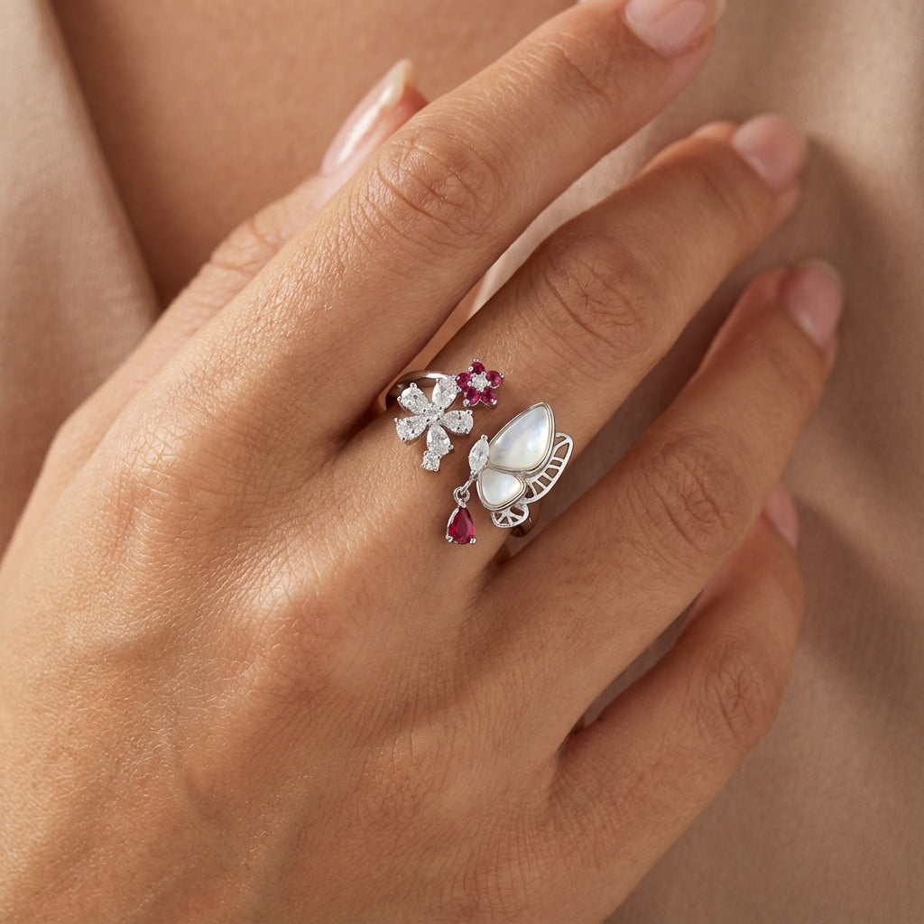 Butterfly Reverie 925 Sterling Silver Ring
