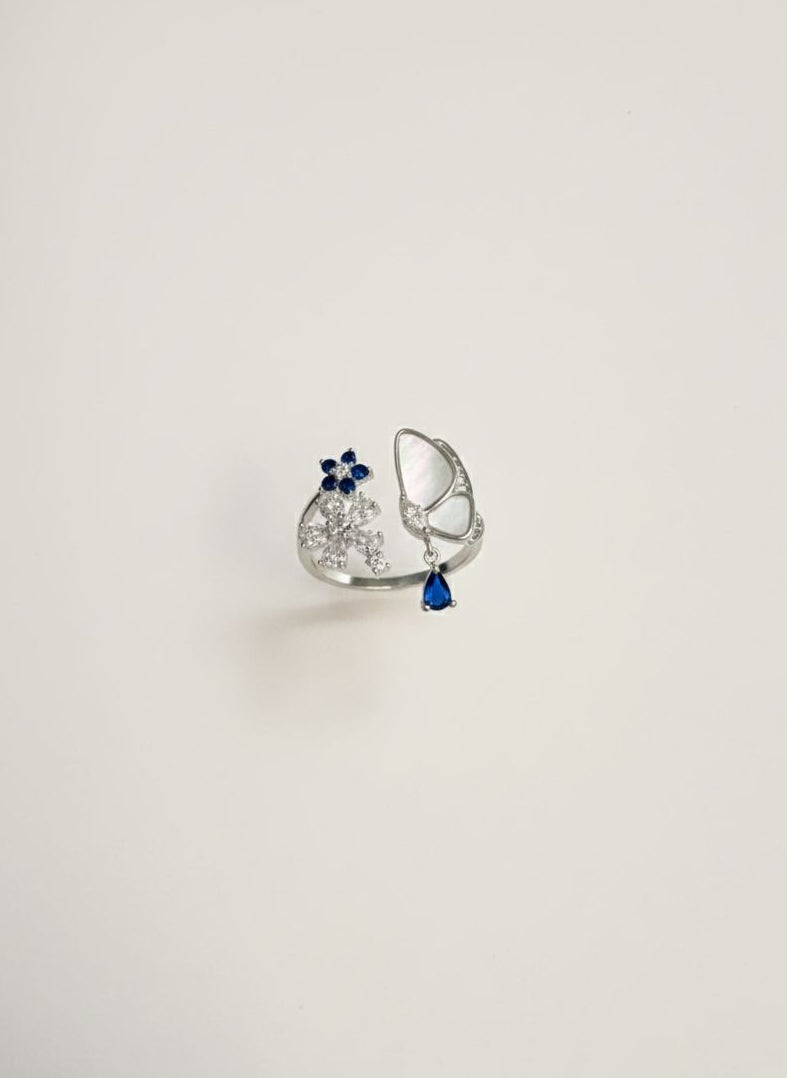 Butterfly Reverie 925 Sterling Silver Ring Shavi Jewellery