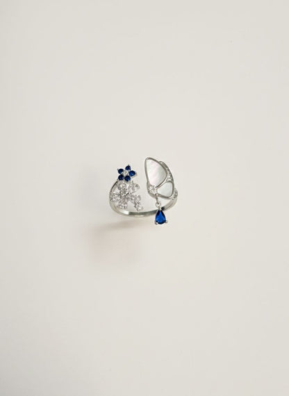 Butterfly Reverie 925 Sterling Silver Ring Shavi Jewellery