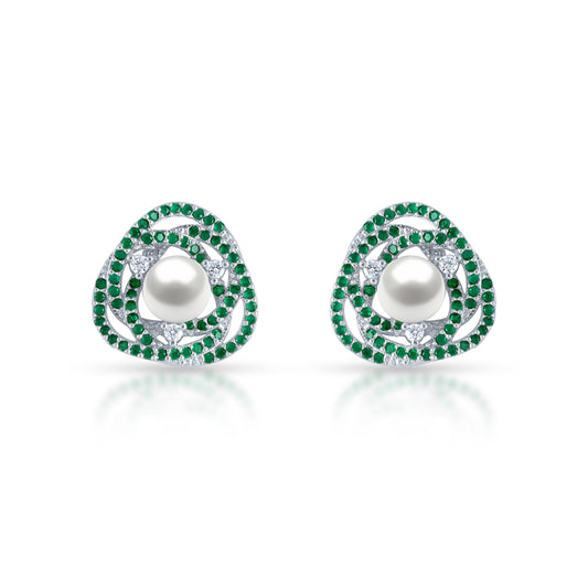 Pearl Ivy Studs