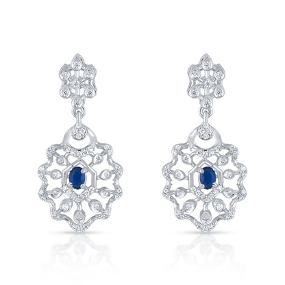 Midnight Bloom Crystal Drop Earrings Shavi Development