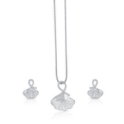 Silver Seashell Set Shavi