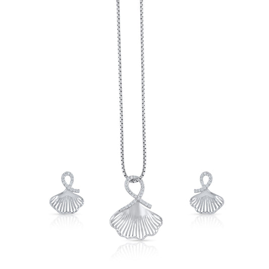 Silver Seashell Set