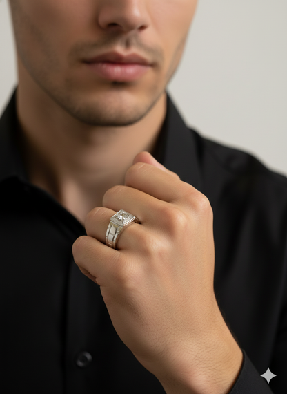 Self Made – Men’s 925 Sterling Silver Statement Ring Shavi Jewellery