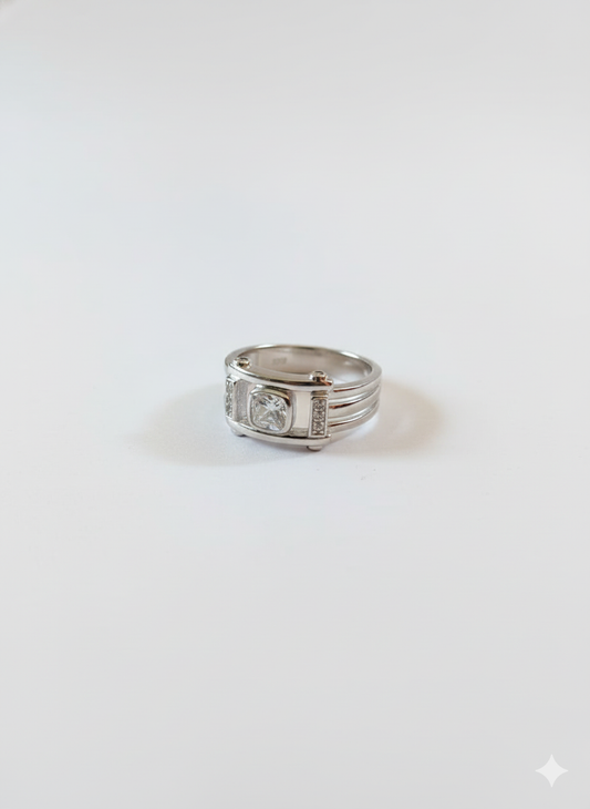 The Charmer – Men’s 925 Sterling Silver Statement Ring - Shavi Jewellery