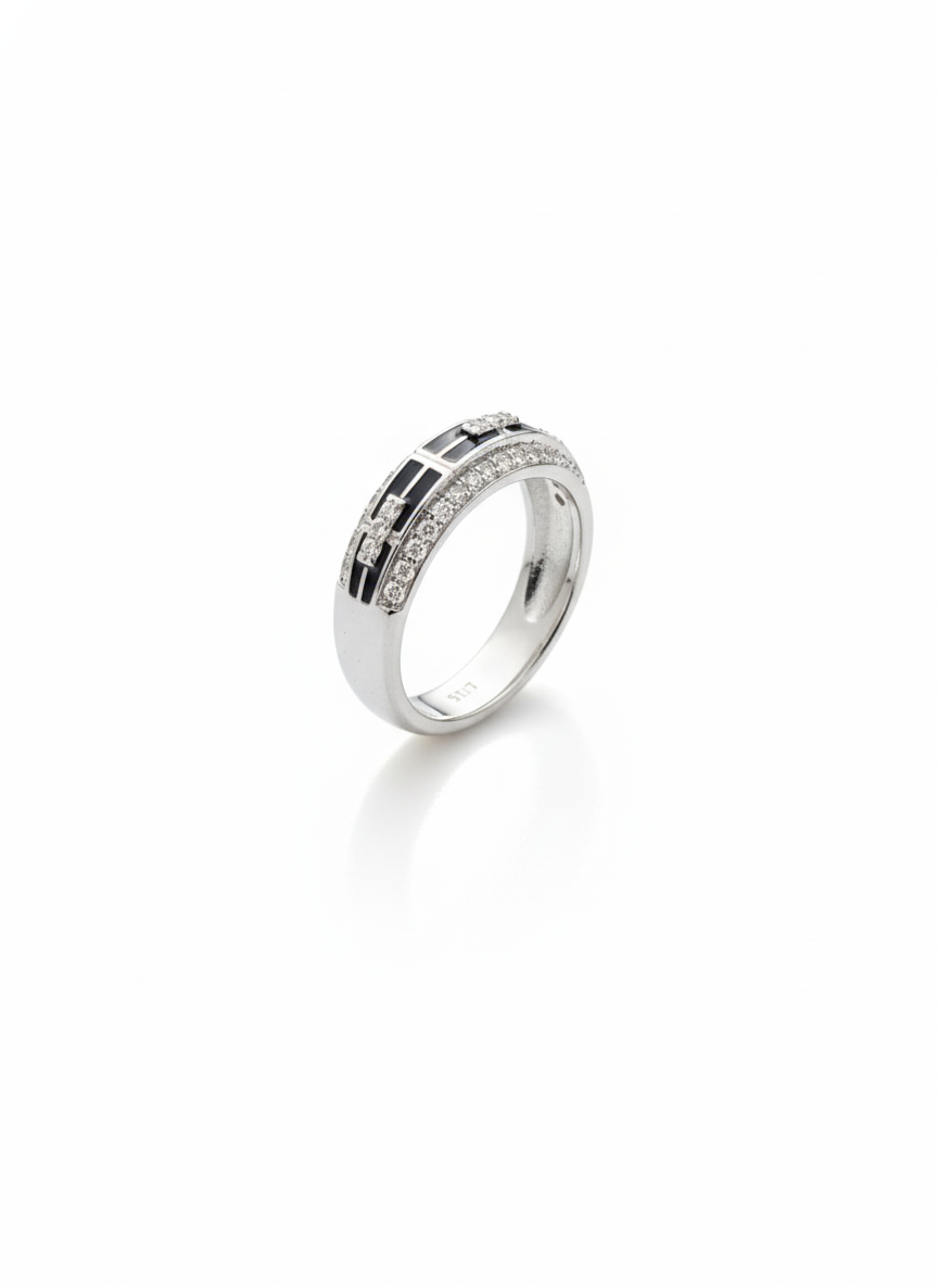 The Perfectionist Ring – Men’s 925 Sterling Silver Statement Ring Shavi Jewellery