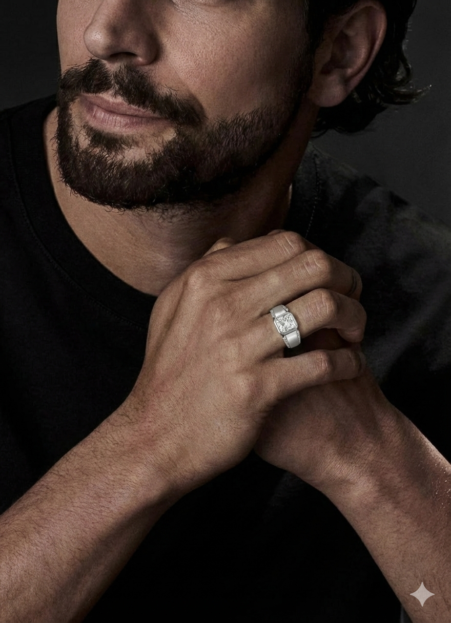 The Good Guy Ring – Men’s 925 Sterling Silver Statement Ring Shavi Jewellery