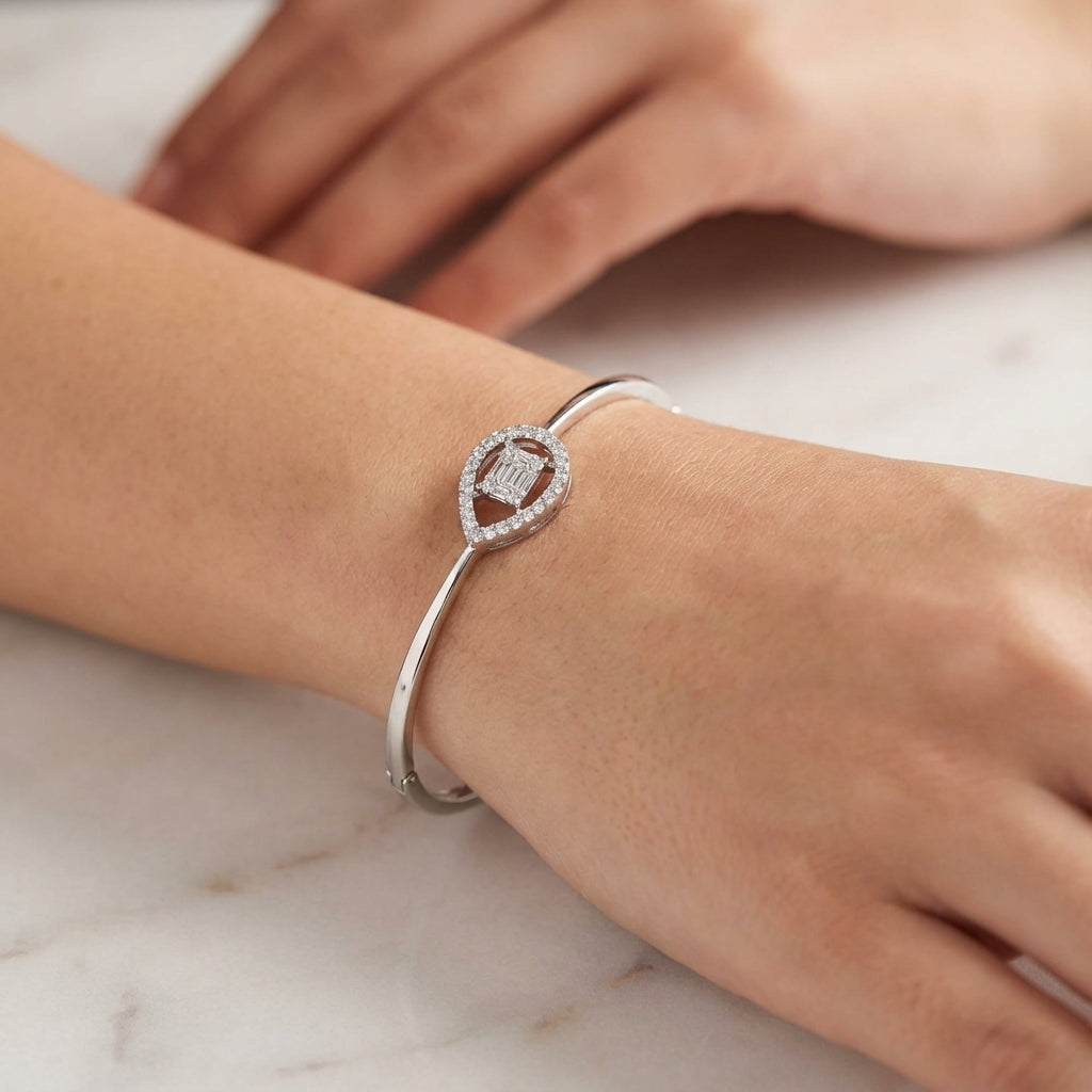 Silver Drop Bracelet