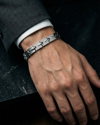 Prime Plus – Modern Men’s 925 Sterling Silver Bracelet Shavi Jewellery