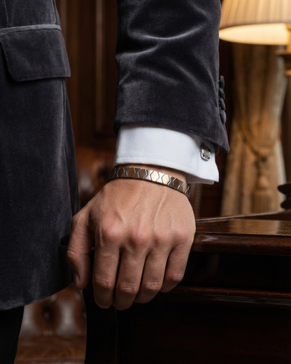 Hexlink Classic – Premium Men’s 925 Sterling Silver Bracelet Shavi Jewellery