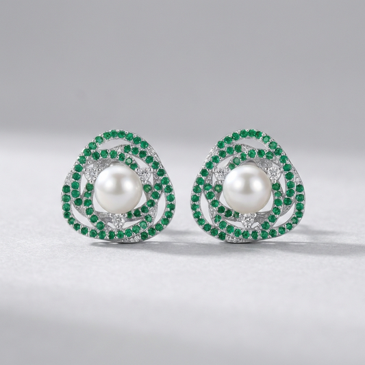 Pearl Ivy Studs